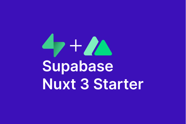 Supabase Nuxt 3 Starter Card